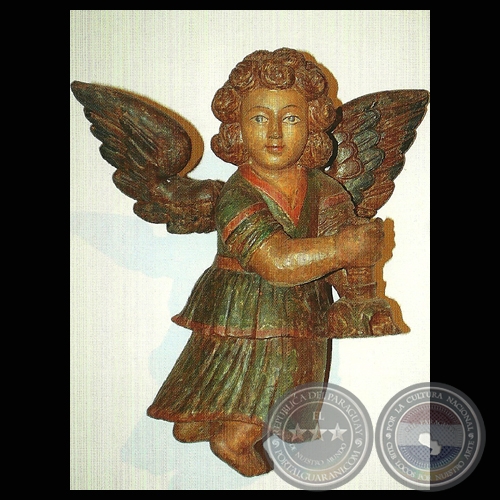 ANGELITO - TALLA JESUÍTICA, Siglo XVIII (MUSEO DE SAN IGNACIO GUAZÚ)